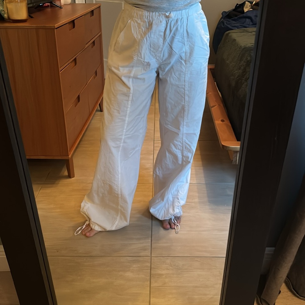 White Zara Cargo Pants